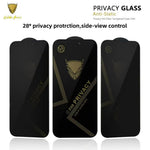 For iPhone 14 Pro Max 10Pcs Privacy Screen Protector 28° Anti-Spy Anti-Static High Aluminium-silicon Glass Film