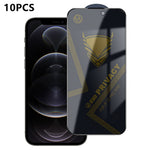 Til iPhone 12 Pro Max 10 stk. Privacy Skærmbeskytter 28° Anti-Spion Antistatisk Højt Aluminium-silicium Glasfilm