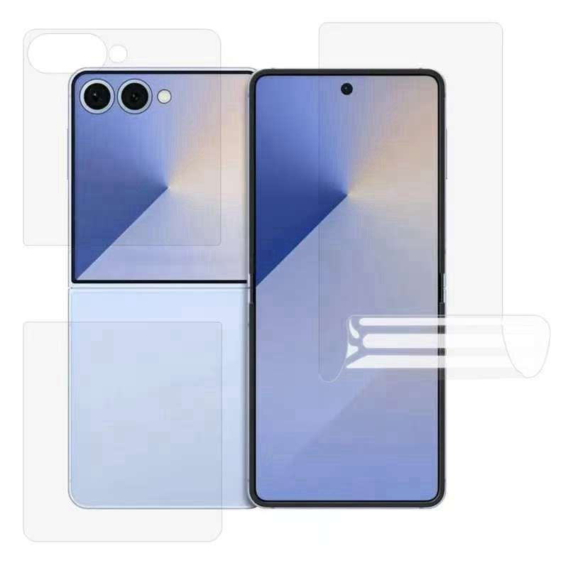For Samsung Galaxy Z Flip8 skærmbeskytter Fuld dækning HD Klar PET Hydrogelfilm