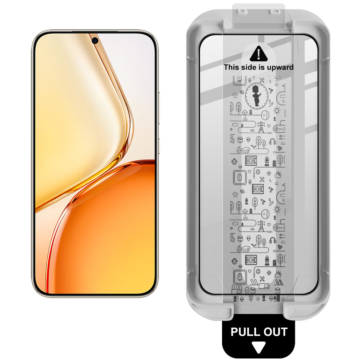 IMAK for Honor X80 Pro Max 5G Tempered Glass Full Screen Protector Full Glue Film with Dust-free Installation Tool (Fingerprint Unlock)