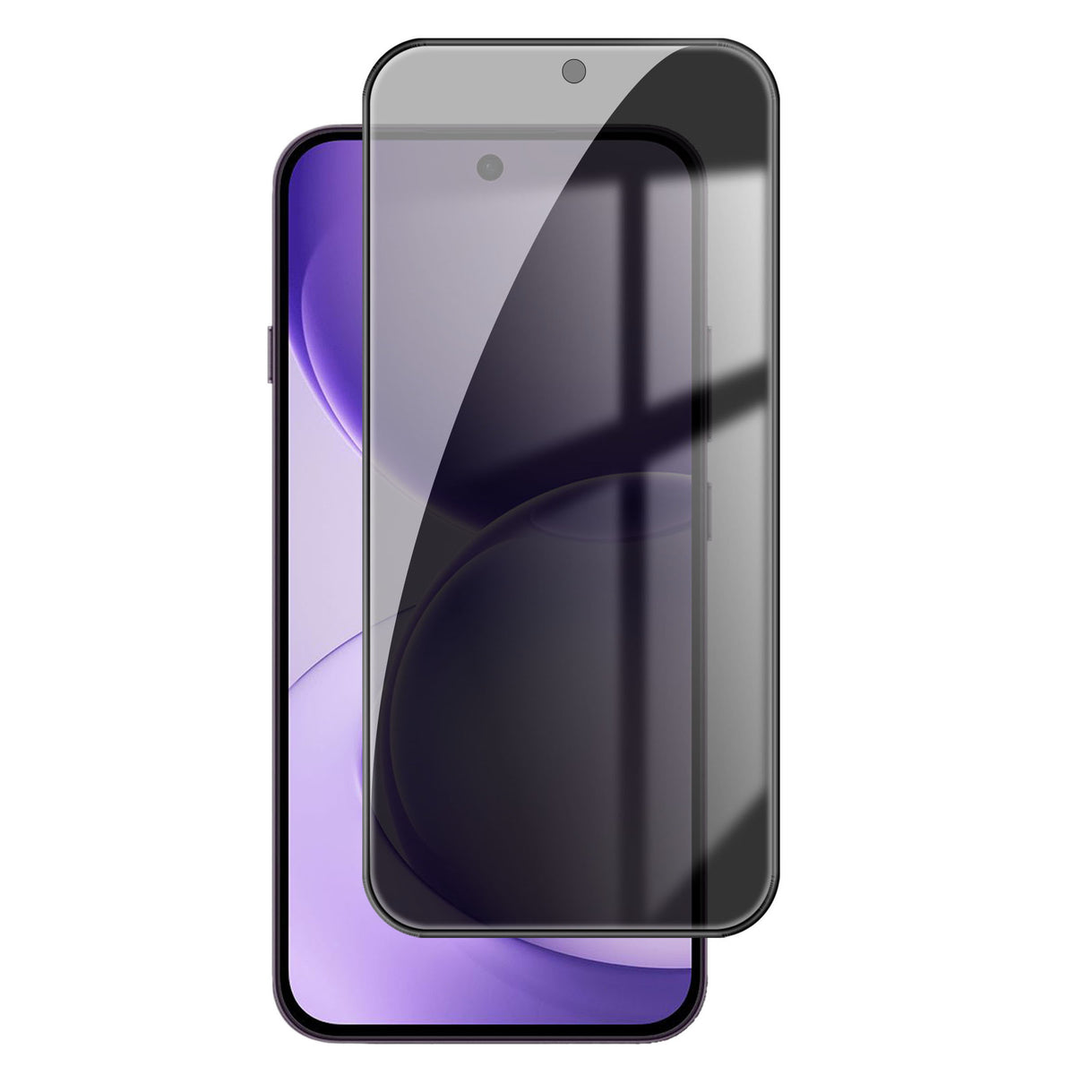 Oppo Reno16 F 5G anti-spionage-privatlivsskærmbeskyttelse i fuld størrelse, sort kant, høj aluminium-silikone-glasfilm