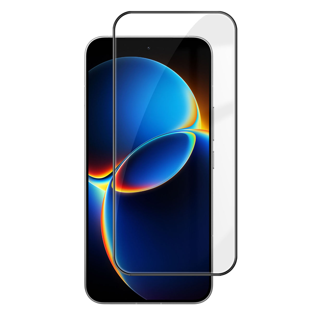 Xiaomi Redmi K90 Max 5G HD Helskärmsskydd Silkestryck Svart Kant Hög Aluminium-Silikon Glasfilm