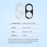 LEREACH 2Pcs For Samsung Galaxy Z Flip8 Camera Lens Protector Full Cover High Aluminum-Silicon Glass Lens Film with Auto-Align Installation Frame