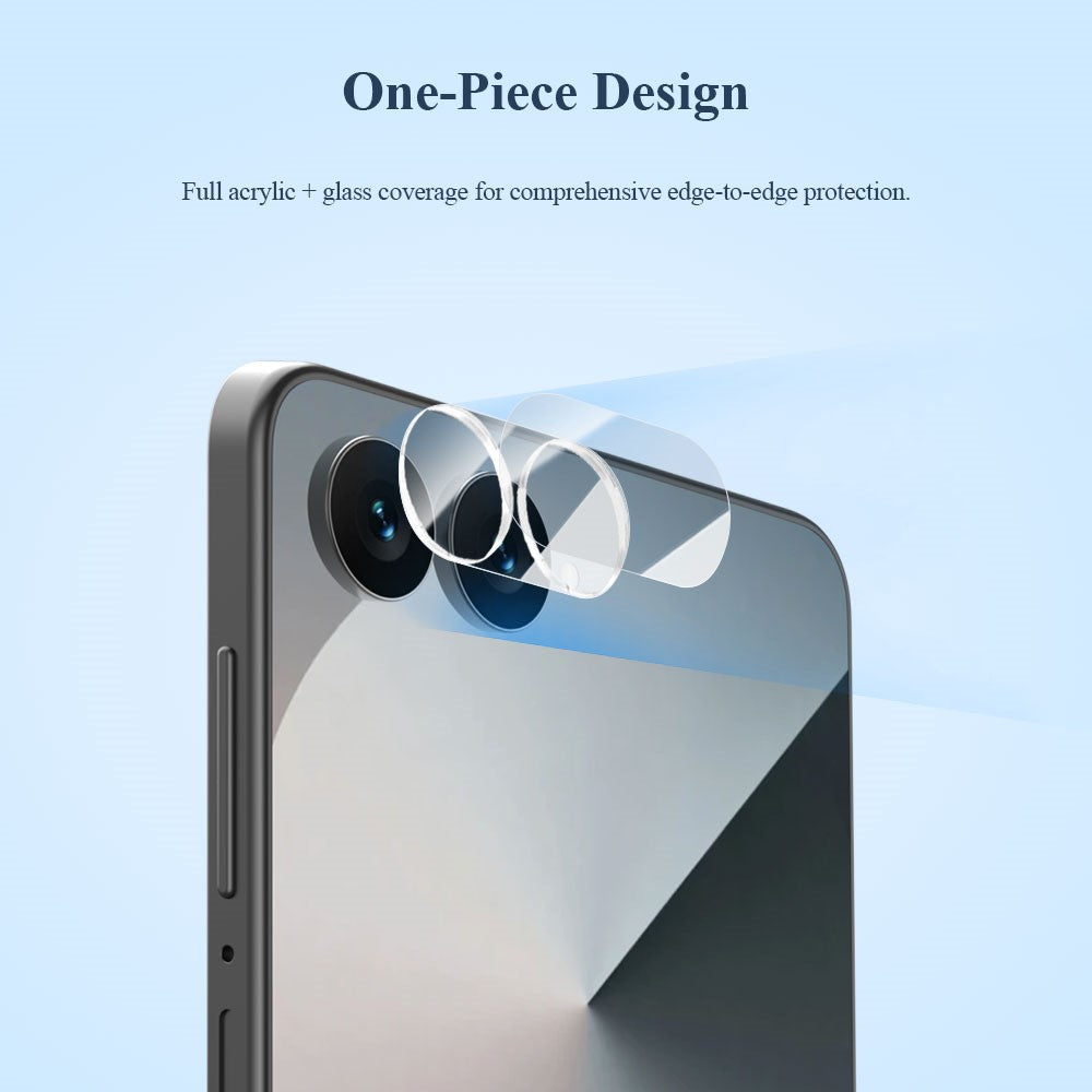 LEREACH 2Pcs For Samsung Galaxy Z Flip8 Camera Lens Protector Full Cover High Aluminum-Silicon Glass Lens Film with Auto-Align Installation Frame
