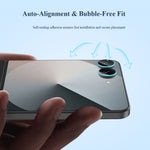 LEREACH 2Pcs For Samsung Galaxy Z Flip8 Camera Lens Protector Full Cover High Aluminum-Silicon Glass Lens Film with Auto-Align Installation Frame