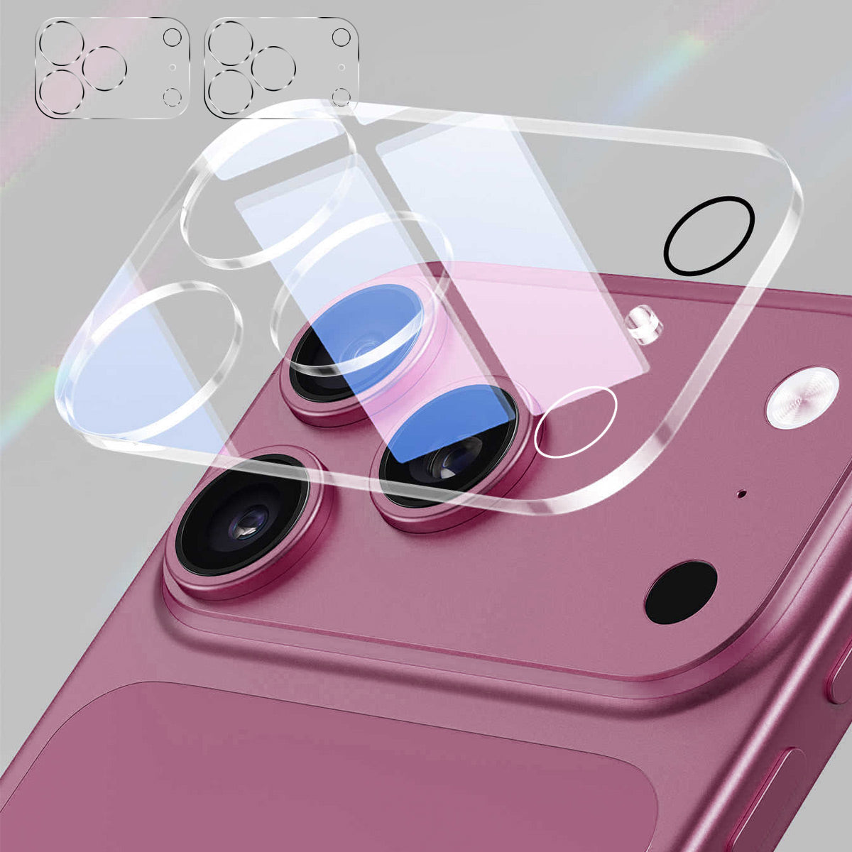 HAT PRINCE til iPhone 18 Pro Max 2 stk. Kameralinsebeskytter ENKAY Hat-Prince Integreret Hærdet Glas Linsefilm