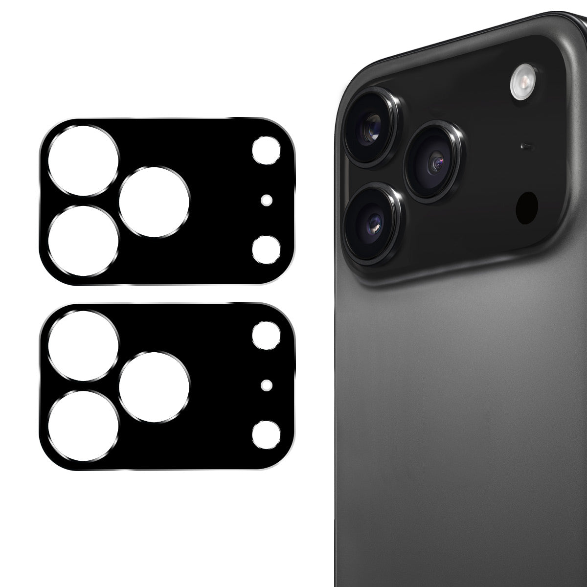 HAT PRINCE til iPhone 18 Pro Max 2 stk. Kameralinsebeskytter ENKAY Hat-Prince Integreret Hærdet Glas Linsefilm