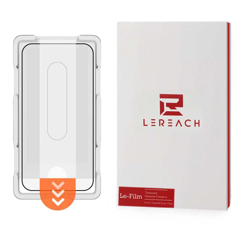 LEREACH För Oppo Reno16 F 5G / Reno16 FS 5G / Reno15 F 5G / Reno15 5G (Global) / Reno15 FS 5G Härdat glas Helskärmsskydd Anti-fingeravtrycksfilm med dammfritt installationsverktyg