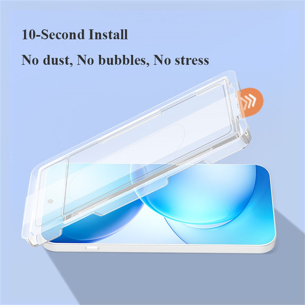 LEREACH För Oppo Reno16 F 5G / Reno16 FS 5G / Reno15 F 5G / Reno15 5G (Global) / Reno15 FS 5G Härdat glas Helskärmsskydd Anti-fingeravtrycksfilm med dammfritt installationsverktyg