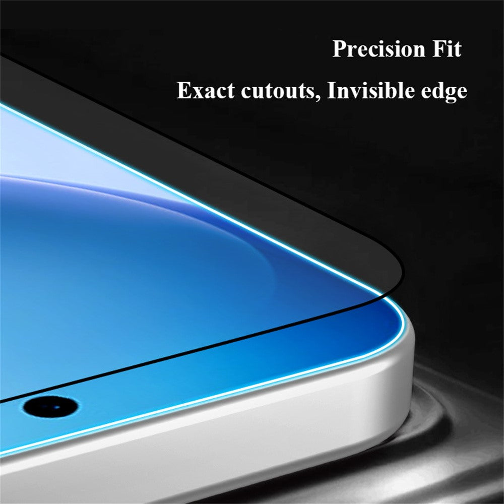 LEREACH 2 st. för Oppo Reno16 F 5G / Reno16 FS 5G / Reno15 F 5G / Reno15 5G (Global) / Reno15 FS 5G härdat glas helskärmsskydd anti-fingeravtrycksfilm med dammfritt installationsverktyg