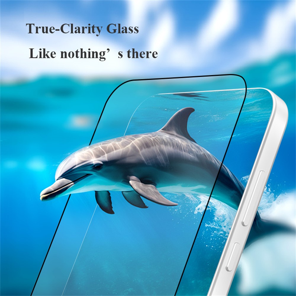 LEREACH 2 st. för Oppo Reno16 F 5G / Reno16 FS 5G / Reno15 F 5G / Reno15 5G (Global) / Reno15 FS 5G härdat glas helskärmsskydd anti-fingeravtrycksfilm med dammfritt installationsverktyg
