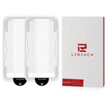 LEREACH 2 st. för Oppo Reno16 F 5G / Reno16 FS 5G / Reno15 F 5G / Reno15 5G (Global) / Reno15 FS 5G härdat glas helskärmsskydd anti-fingeravtrycksfilm med dammfritt installationsverktyg