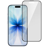 For iPhone 16 AGC Glass Screen Protector Silk Printing Matte Full Glue Full Cover Film