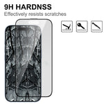 For iPhone 16 AGC Glass Screen Protector Silk Printing Matte Full Glue Full Cover Film