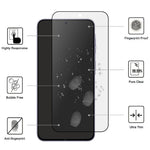 Til Samsung Galaxy A37 5G AGC Hærdet Glas Skærmbeskyttelse Silketryk Mat Fuld Lim Fuld Dækkende Film