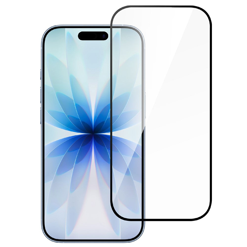 For iPhone 18 Pro AGC Tempered Glass with Black Edge Full Glue Full Coverage Screen Protector