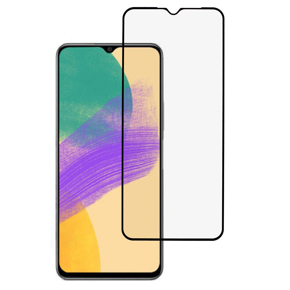 For Samsung Galaxy A08 4G / A08 5G Screen Protector Silk Printing Full Glue Full Coverage Tempered Glass Screen Film