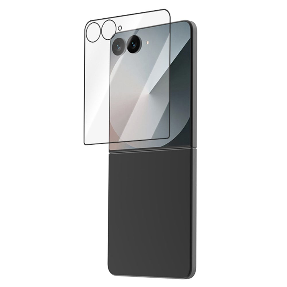 LEREACH 2 stk. hærdet glas med fuldskærmsbeskyttelse til Samsung Galaxy Z Flip8 / Z Flip7 5G, anti-fingeraftryksfilm med støvfrit monteringsværktøj