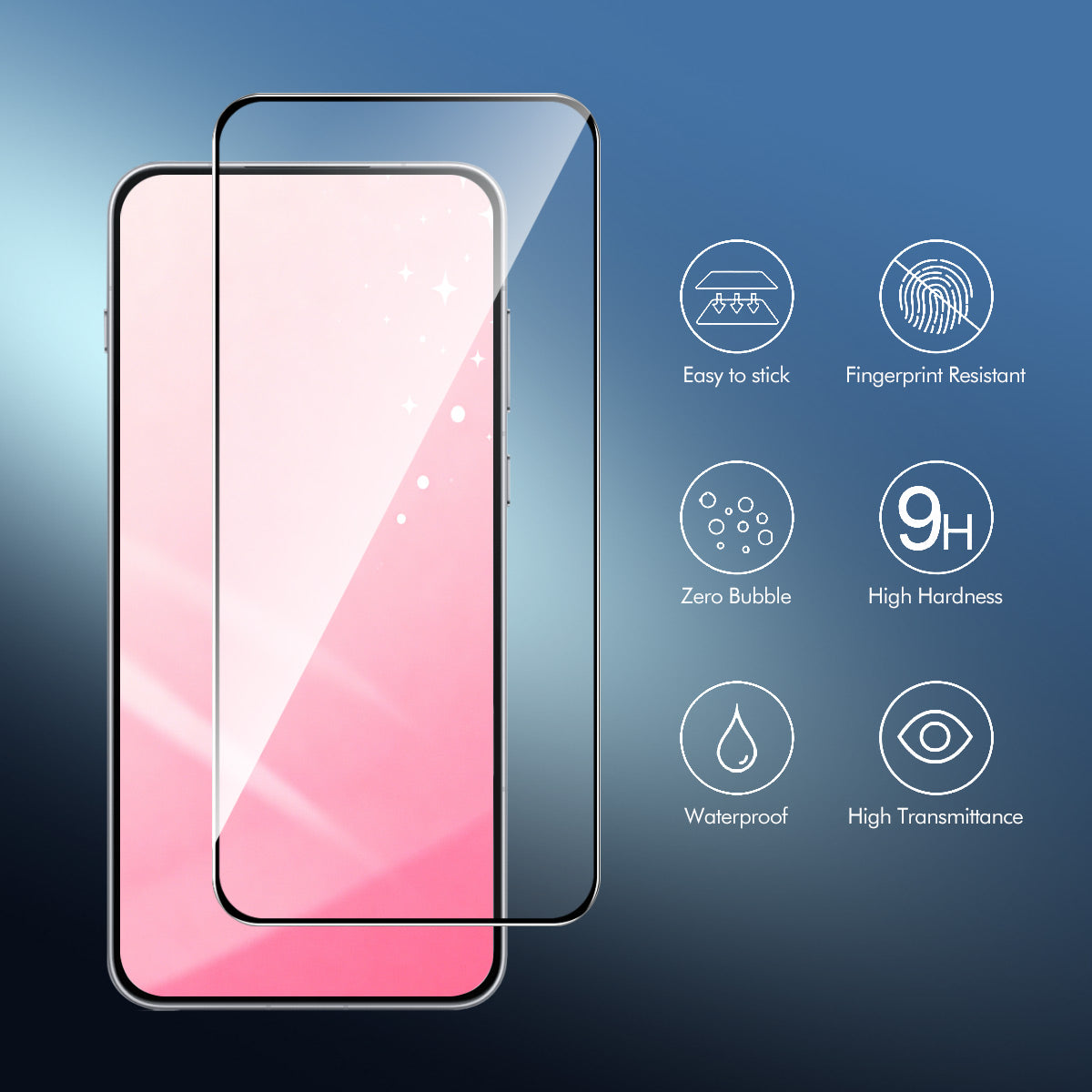 HAT PRINCE for Oppo Reno16 5G (Global) / Oppo Reno16 Pro 5G (Global) ENKAY Screen Protector 9H Silk Printing 0.26mm Full Glue Full Coverage Tempered Glass Film