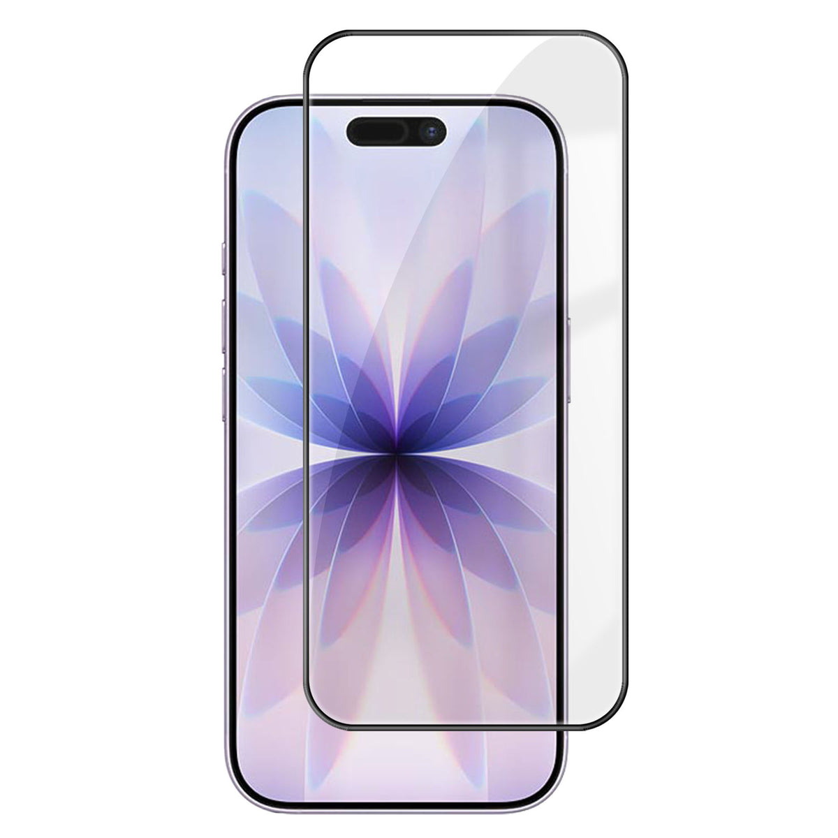 For iPhone 18 HD Full Screen Protector Silk Printing Black Edge High Aluminium-silicon Glass Film