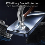 For iPhone 18 HD Full Screen Protector Silk Printing Black Edge High Aluminium-silicon Glass Film