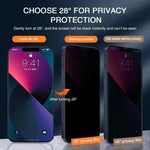 For iPhone 18 Pro Max Anti Spy Privacy Full Screen Protector Black Edge High Aluminium-silicon Glass Film