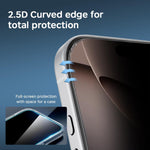 For iPhone 18 Pro Max Anti Spy Privacy Full Screen Protector Black Edge High Aluminium-silicon Glass Film