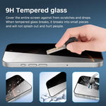 For iPhone 18 Pro Max Anti Spy Privacy Full Screen Protector Black Edge High Aluminium-silicon Glass Film