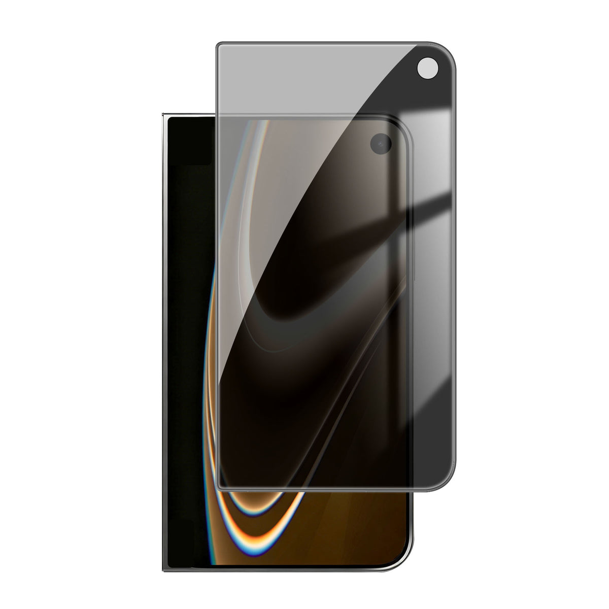 Til iPhone Fold Anti-spion Privatliv Fuld Skærmbeskytter Sort Kant Høj Aluminium-silicium Glasfilm