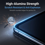 Til iPhone Fold Anti-spion Privatliv Fuld Skærmbeskytter Sort Kant Høj Aluminium-silicium Glasfilm