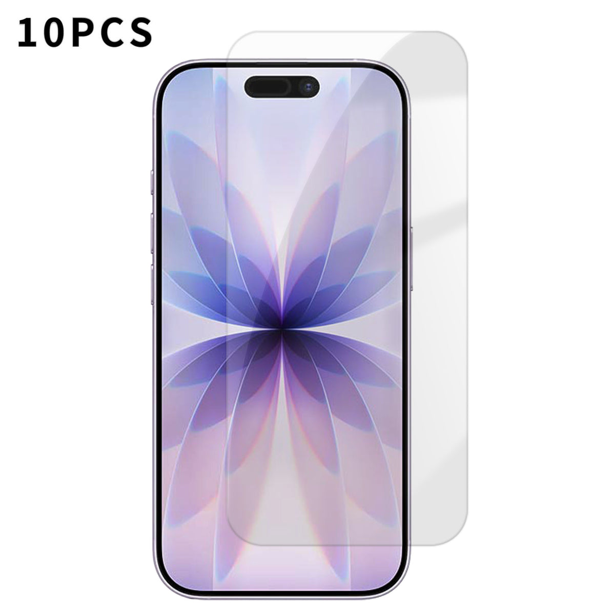 For iPhone 18 10Pcs HD Screen Protector High Aluminium-silicon Anti-fingerprint Tempered Glass Film (Not Complete Covering)