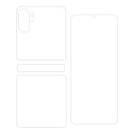 For Oppo Find N2 Flip 5G 1 Set Front and Back Soft TPU Protector Anti-scratch HD Clear Full Cover Screen Protector