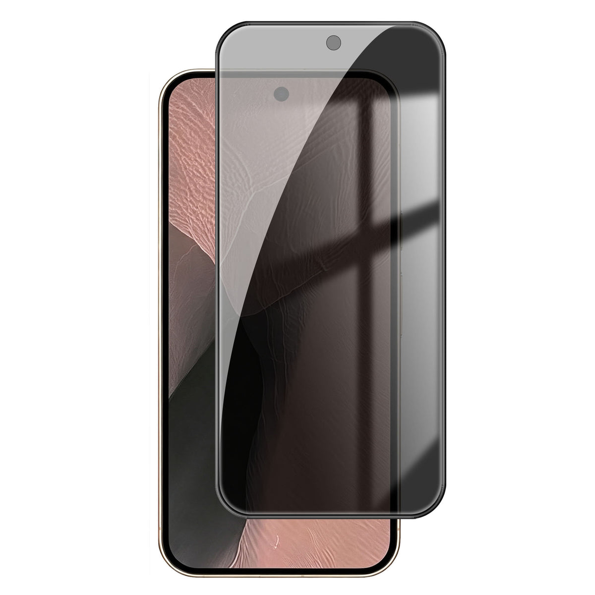 Google Pixel 11 Pro XL / 10 Pro XL / 9 Pro XL anti-spionage-privatlivsskærmbeskytter, fuldskærm, sort kant, høj aluminium-silikone-glasfilm