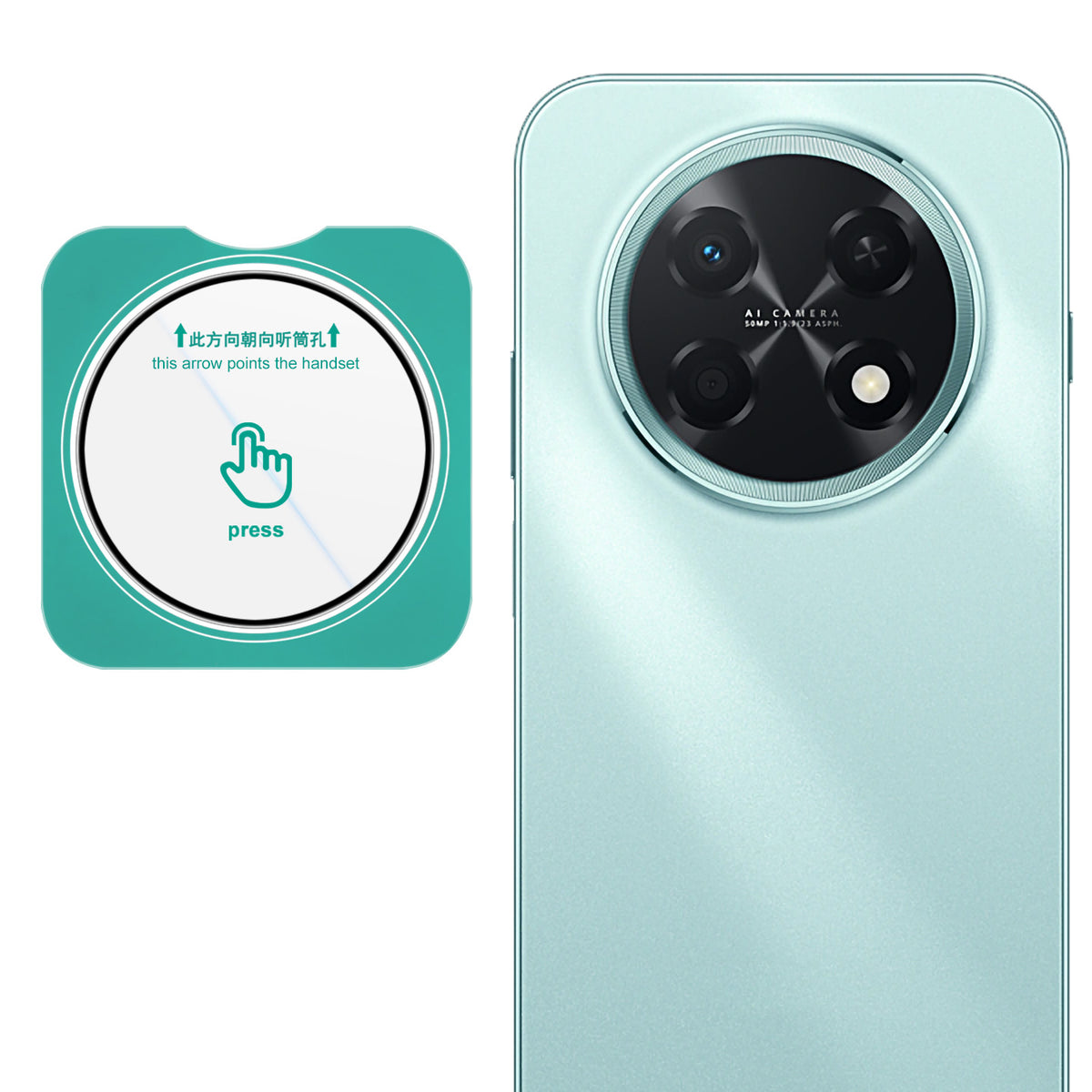 IMAK for Huawei Enjoy 90 Pro Max / Huawei nova 15 Max Camera Lens Protector Tempered Glass Full Cover Lens Film with Self Positioning Frame - Transparent