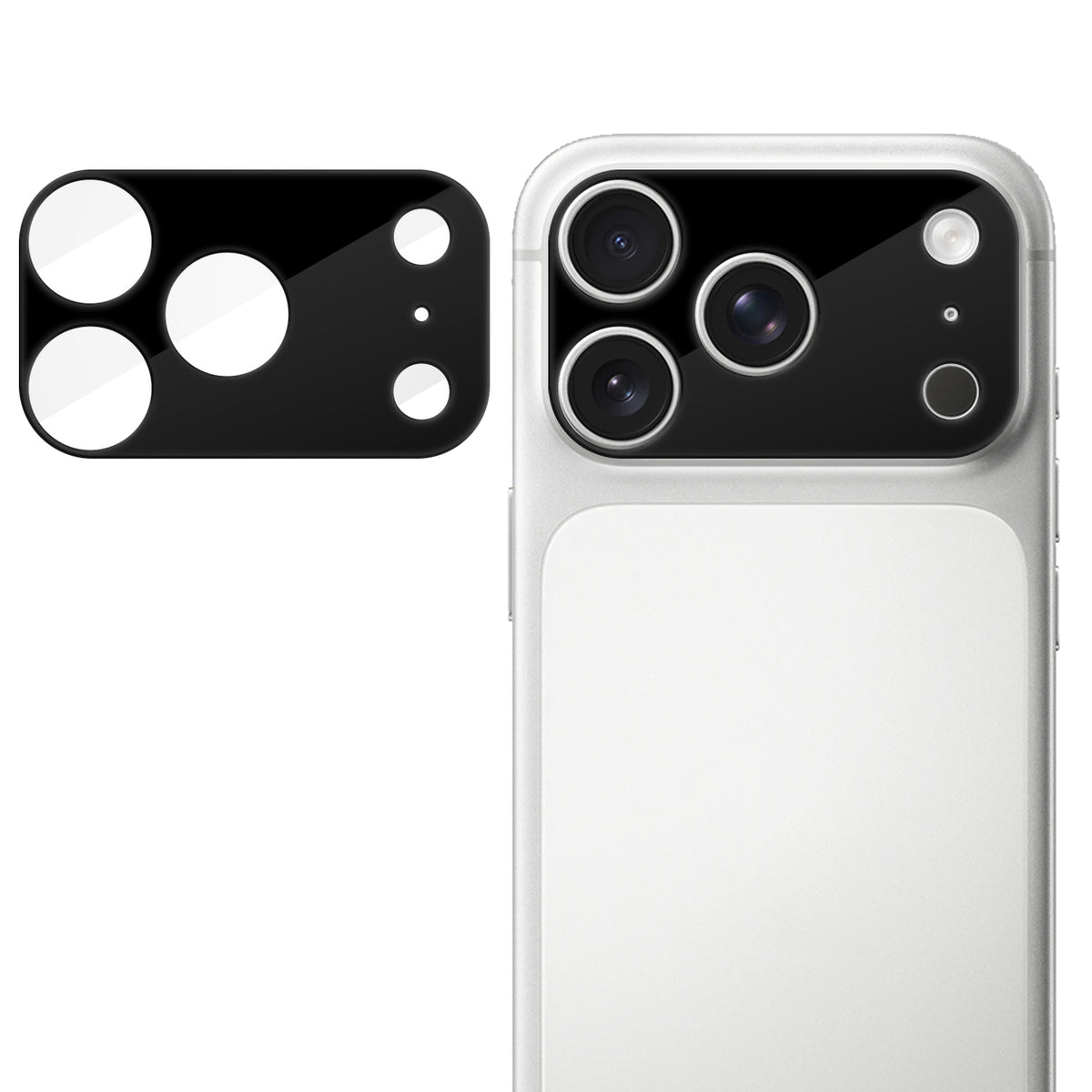 For iPhone 18 Pro Full Cover Camera Lens Protector Silk Print HD Anti Fingerprint AR Tempered Glass Lens Film