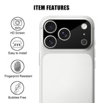 Til iPhone 18 Pro Max Fuld Dækning Kameraglasbeskytter Silketryk HD Anti Fingeraftryk AR Hærdet Glas Linsefilm