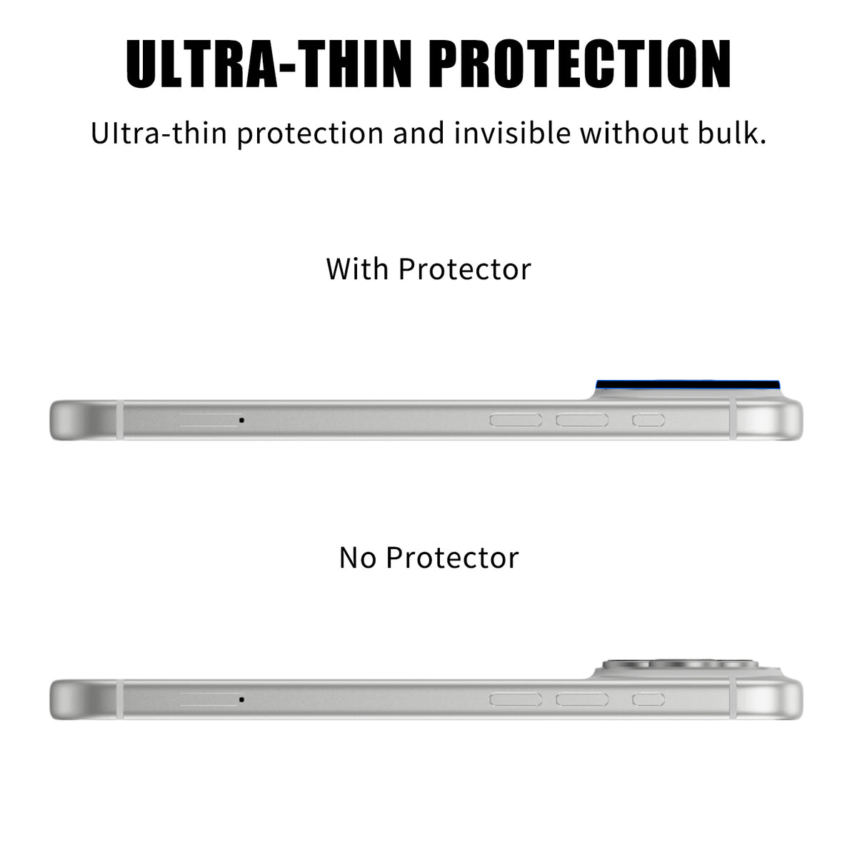 Til iPhone 18 Pro Max Fuld Dækning Kameraglasbeskytter Silketryk HD Anti Fingeraftryk AR Hærdet Glas Linsefilm