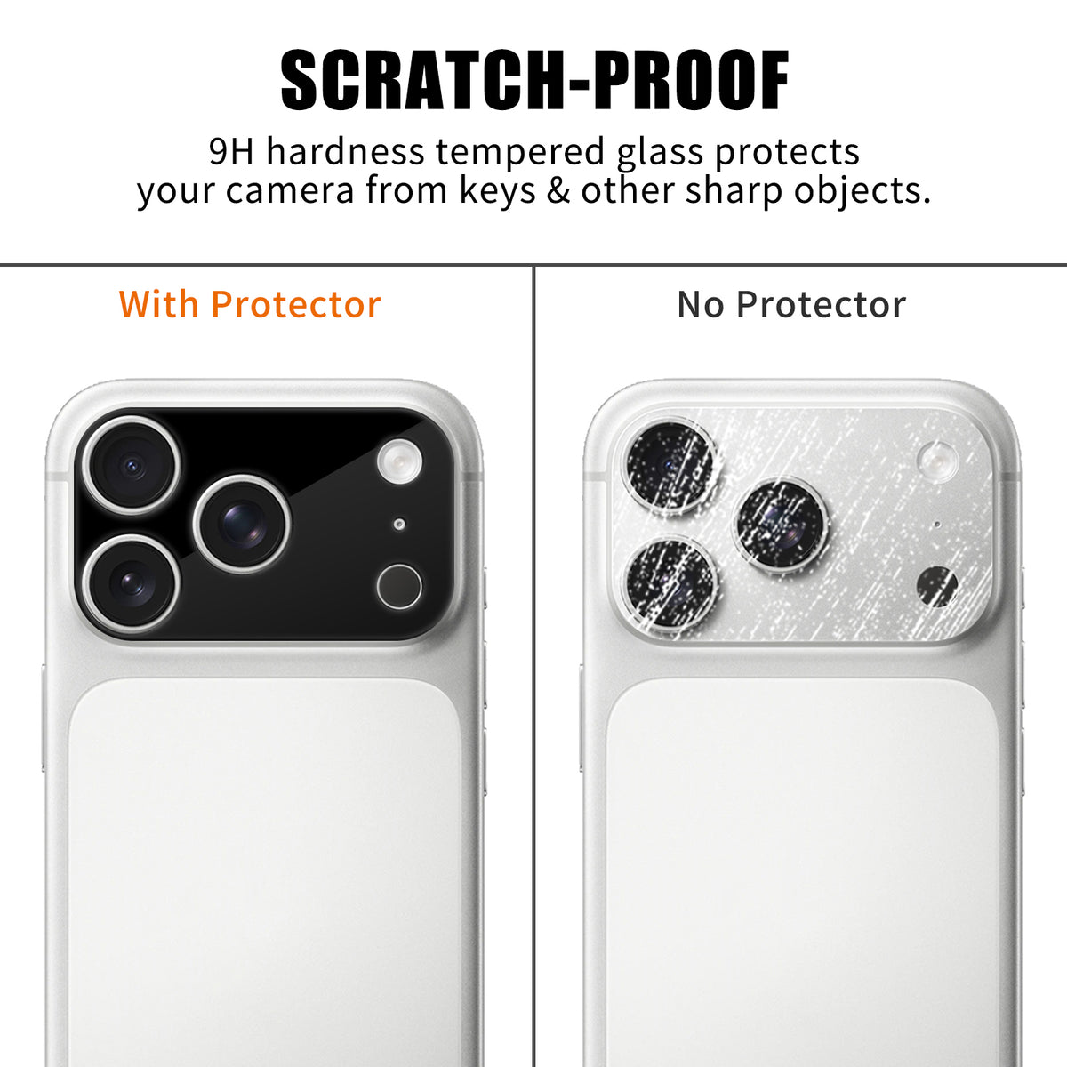 Til iPhone 18 Pro Max Fuld Dækning Kameraglasbeskytter Silketryk HD Anti Fingeraftryk AR Hærdet Glas Linsefilm
