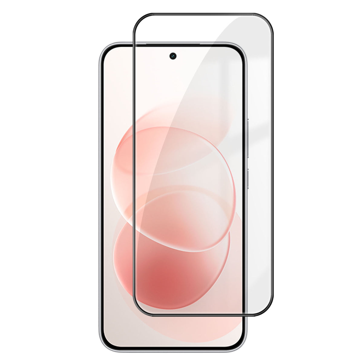 Xiaomi Redmi Note 17 Pro 5G HD Helskärmsskydd Silkestryck Svart Kant Hög Aluminium-Silikon Glasfilm
