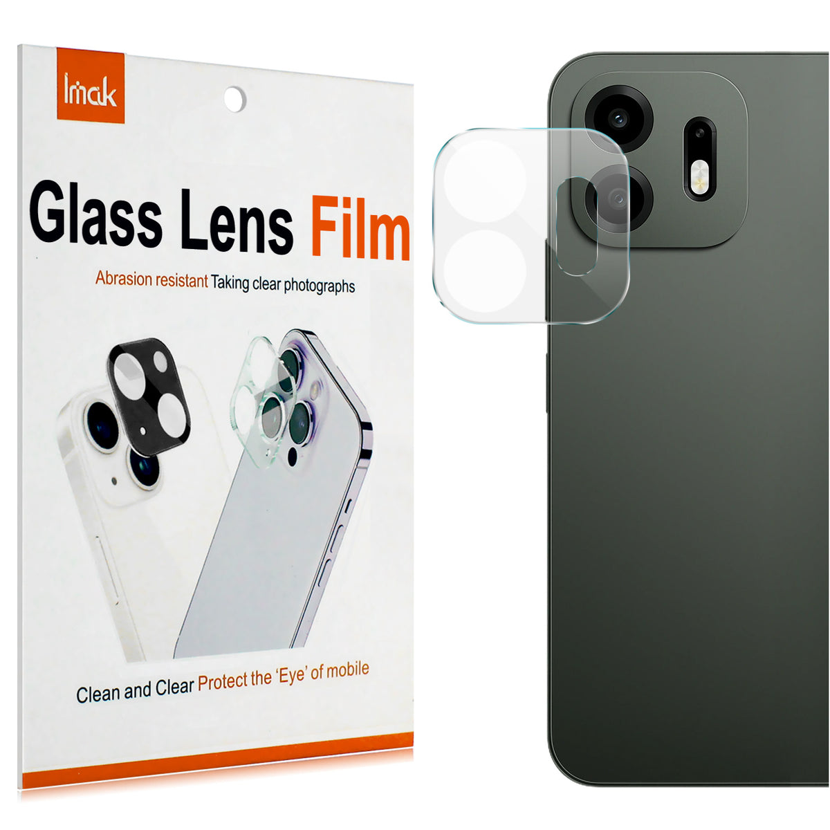 IMAK til OnePlus N6 4G Kameralinsebeskytter Slank hærdet glas Fuld dækning Linsefilm