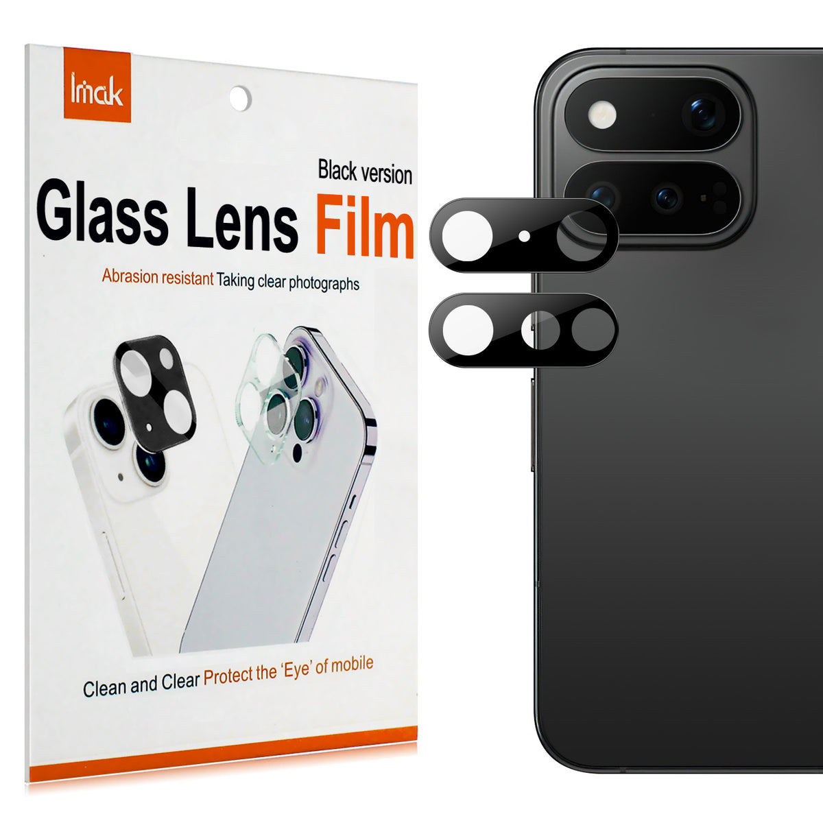 IMAK for Google Pixel 11 Pro Fold Camera Lens Protector Tempered Glass HD Clear Full Cover Lens Film