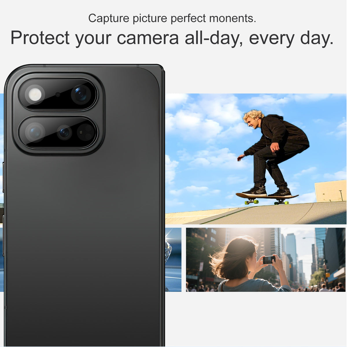 IMAK for Google Pixel 11 Pro Fold Camera Lens Protector Tempered Glass HD Clear Full Cover Lens Film