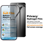 IMAK för Xiaomi Redmi Turbo 5 5G / Xiaomi Poco X8 Pro 5G / Xiaomi Redmi K90 5G / Xiaomi Poco F8 Pro 5G / Xiaomi 17T Sekretesshydrogelfilm III Anti-spion mjuk TPU helskärmsskydd (fingeravtryckslåsning)