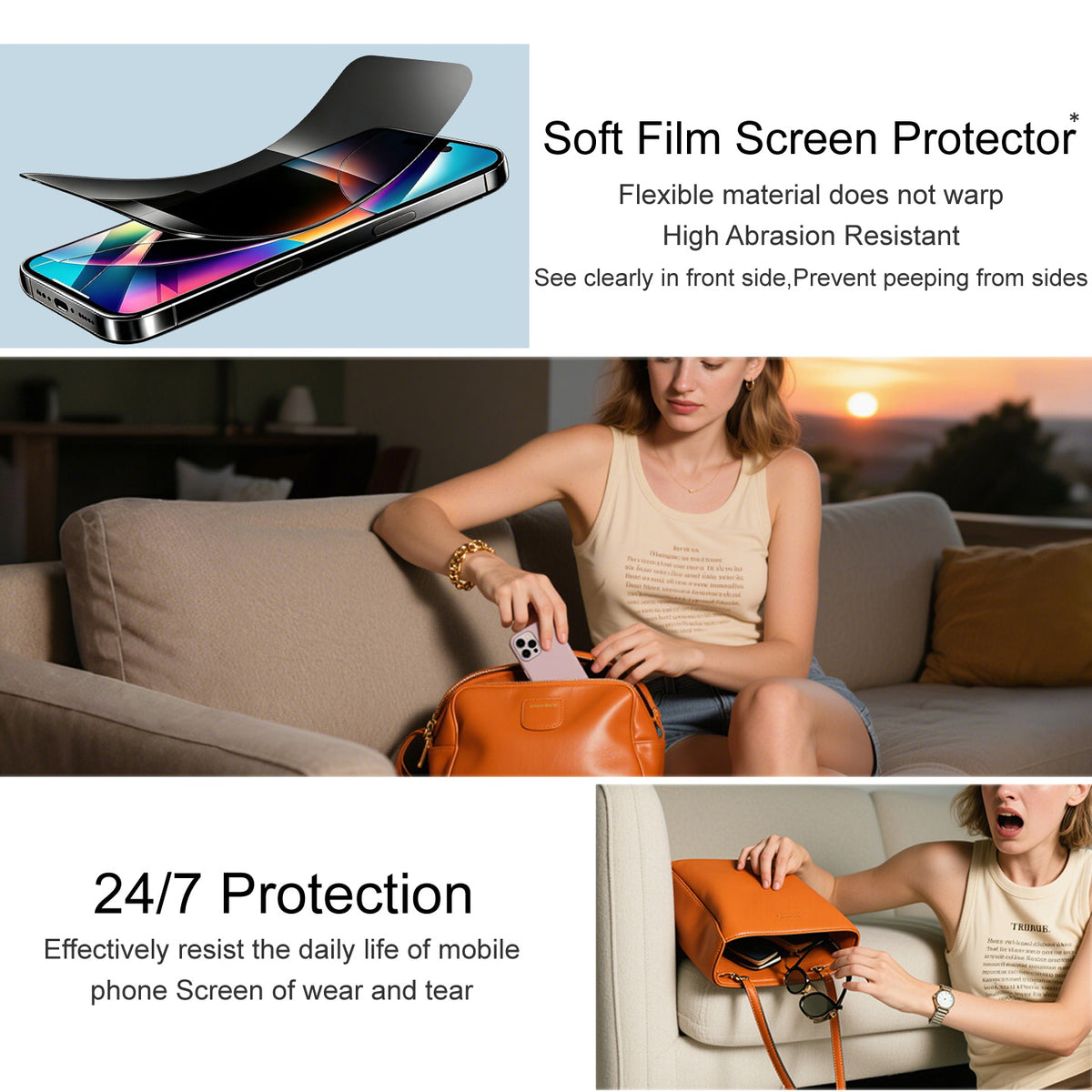 IMAK for Xiaomi Redmi Turbo 5 Max 5G / Xiaomi Poco X8 Pro Max 5G / Xiaomi Redmi K80 Ultra 5G / Xiaomi Redmi K90 Ultra 5G / Xiaomi Redmi K90 Max 5G / Xiaomi 17T Pro Privacy Hydrogel Film III Anti-Spy Soft TPU Full Screen Protector (Fingerprint Unlock)