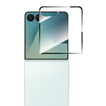 HAT PRINCE for Samsung Galaxy Z Flip8 ENKAY Screen Protector 9H Silk Printing 0.26mm Full Glue Full Coverage Tempered Glass Film