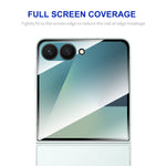 HAT PRINCE for Samsung Galaxy Z Flip8 ENKAY Screen Protector 9H Silk Printing 0.26mm Full Glue Full Coverage Tempered Glass Film