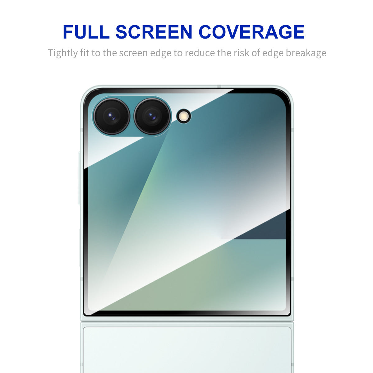 HAT PRINCE for Samsung Galaxy Z Flip8 ENKAY Screen Protector 9H Silk Printing 0.26mm Full Glue Full Coverage Tempered Glass Film