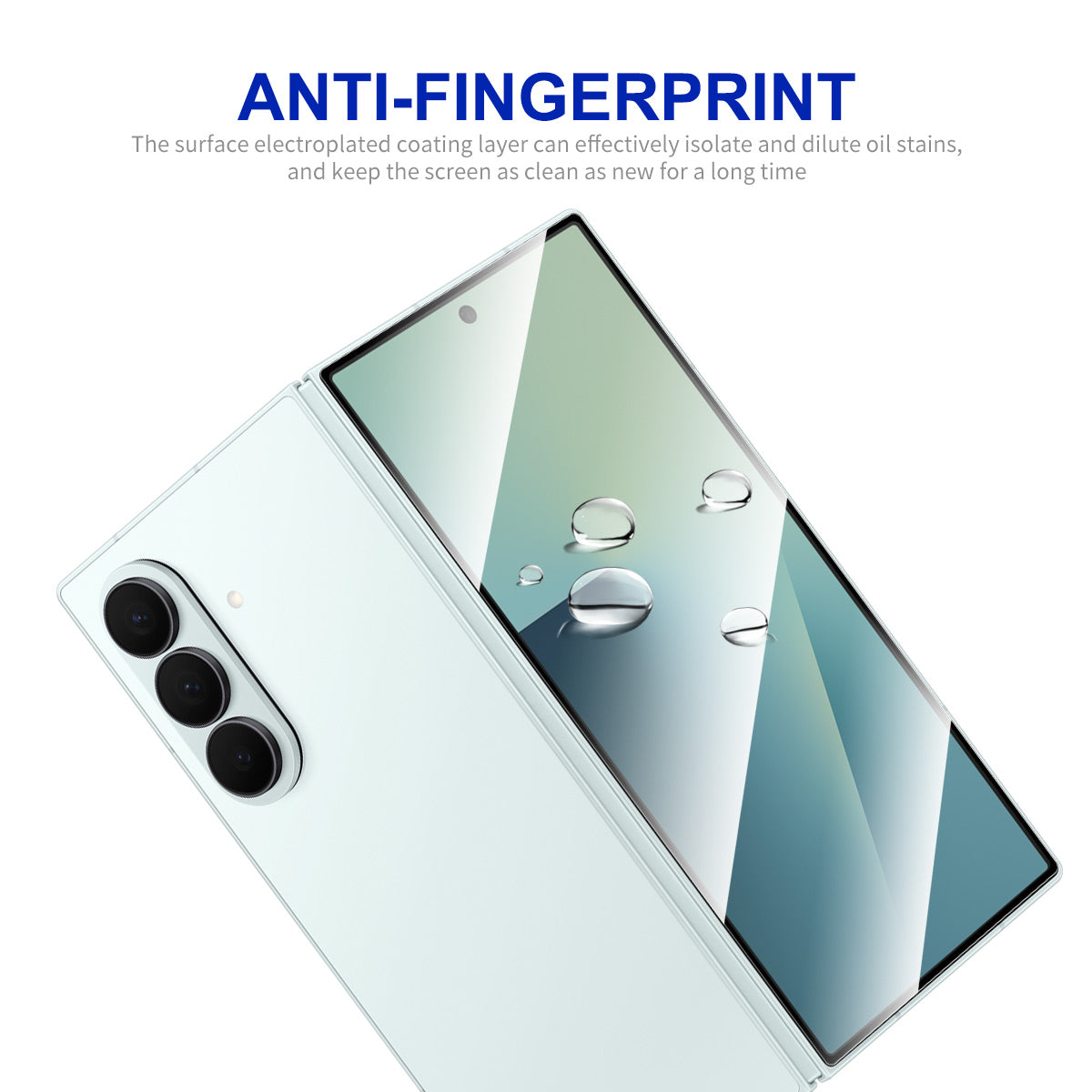 HAT PRINCE for Samsung Galaxy Z Fold8 Ultra ENKAY  Screen Protector 9H Silk Printing 0.26mm Full Glue Full Coverage Tempered Glass Film