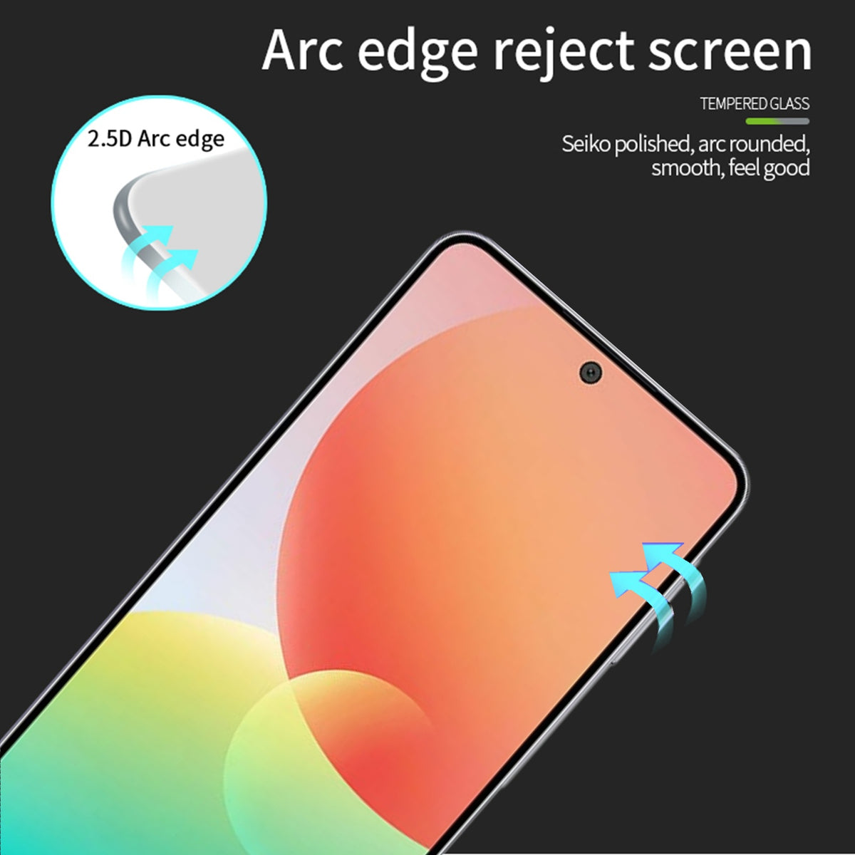 MOFI for Samsung Galaxy M47 5G Screen Protector 9H Full Glue Full Coverage High Aluminum-Silicon Glass Film