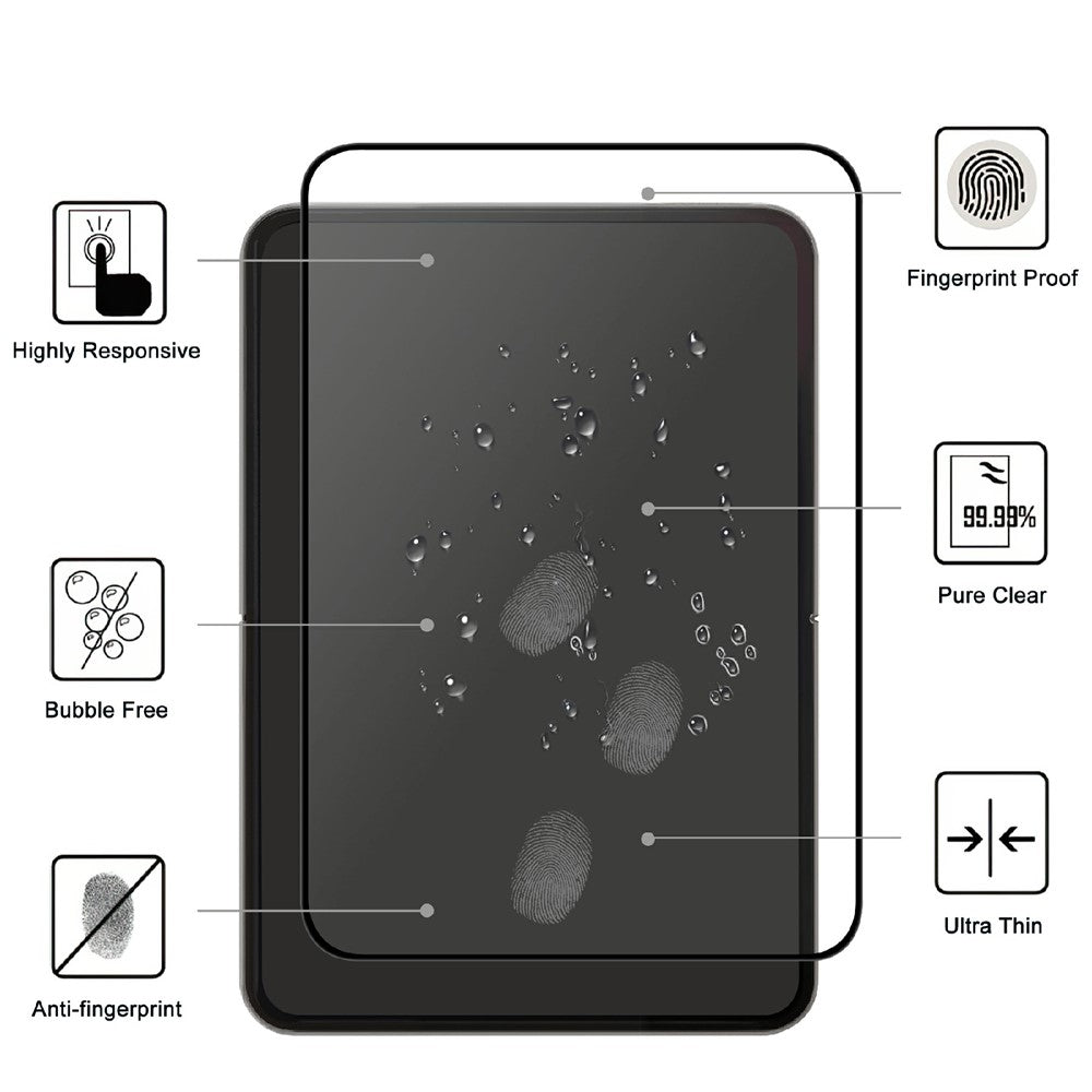 For iPhone Fold AGC Tempered Glass with Black Edge Full Glue Full Coverage Screen Protector